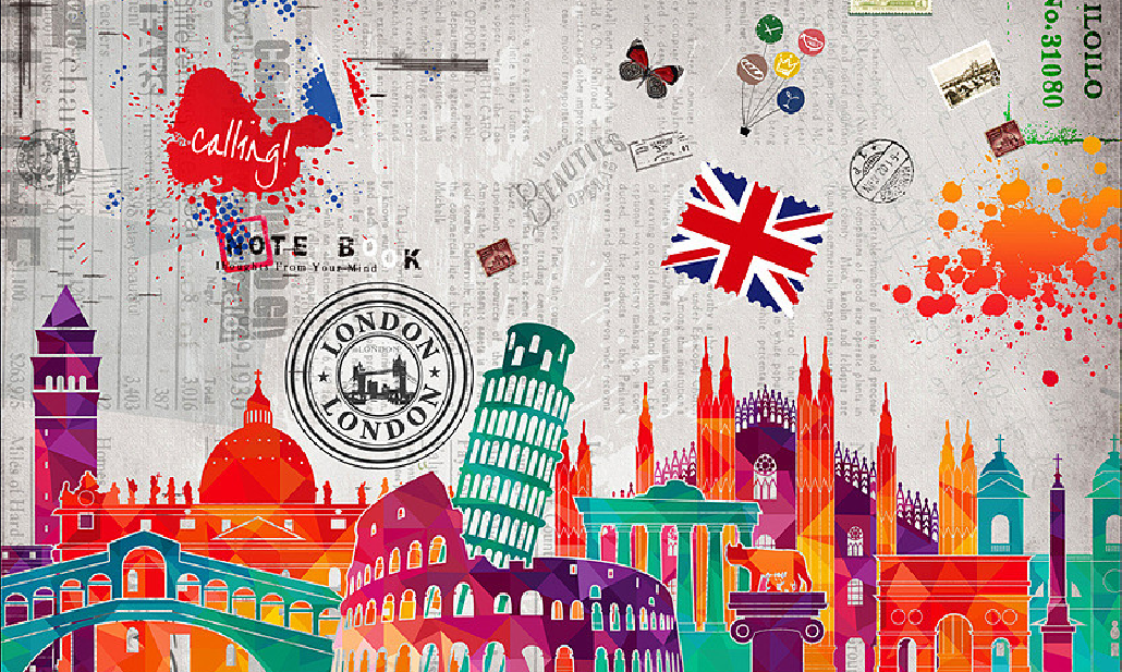 Colorful London Wallpaper AJ Wallpaper 