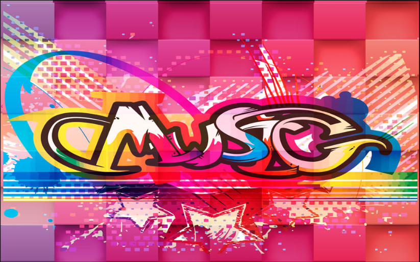 Colorful Music Wallpaper AJ Wallpaper 