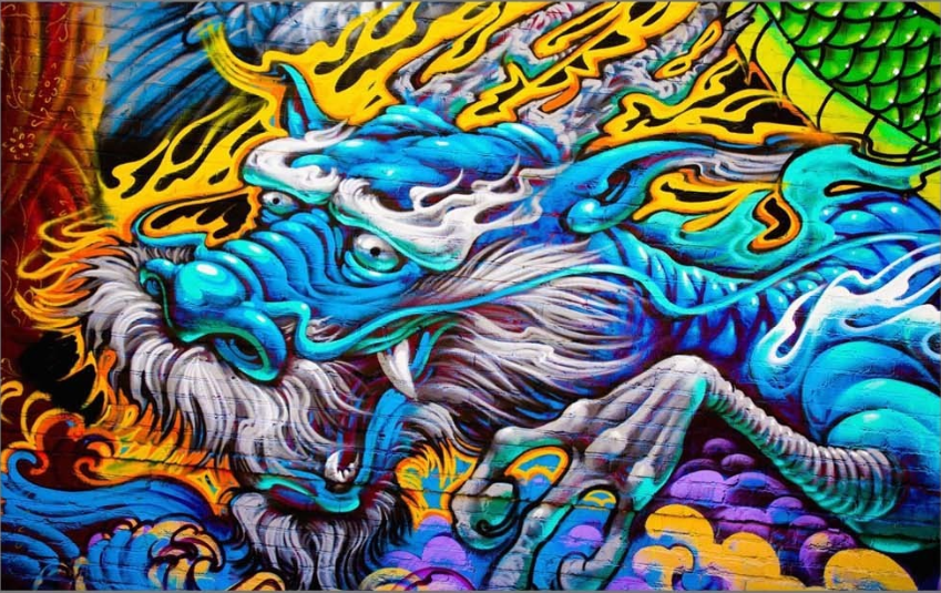 Colorful Dragon Wallpaper AJ Wallpaper 