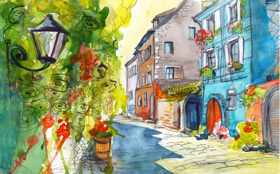 Colorful Houses Wallpaper AJ Wallpaper 2 