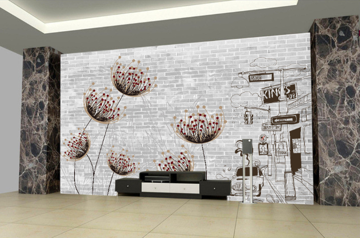 Dandelions And Street Wallpaper AJ Wallpaper 