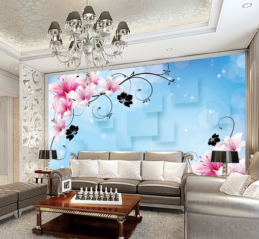 3D Flower Rhyme 508 Wallpaper AJ Wallpaper 