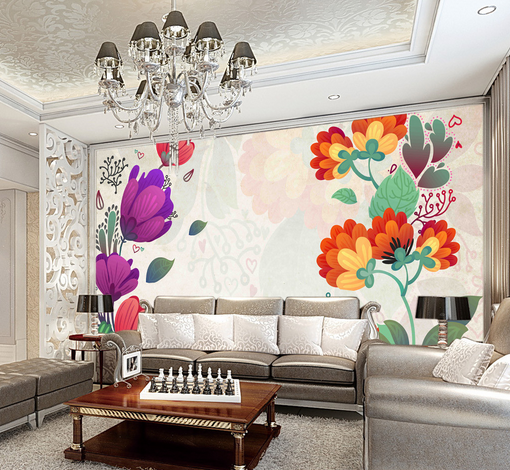 3D Beautiful Flowers 455 Wallpaper AJ Wallpaper 