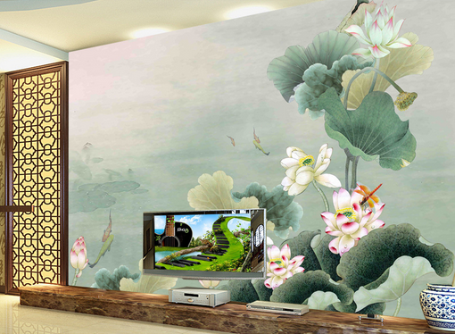 3D Lotus Flower 404 Wallpaper AJ Wallpaper 