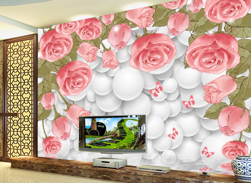 3D Full Wall Flower 389 Wallpaper AJ Wallpaper 