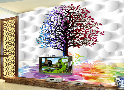 3D Color Tree 336 Wallpaper AJ Wallpaper 