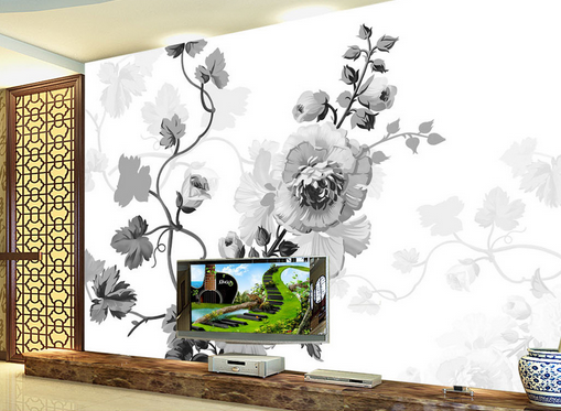 3D Shadow Flower 315 Wallpaper AJ Wallpaper 