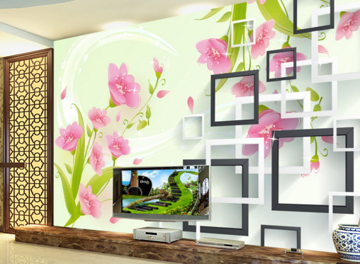 3D Stacked Corners 291 Wallpaper AJ Wallpaper 