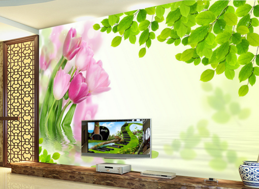 3D Green Leaf 216 Wallpaper AJ Wallpaper 