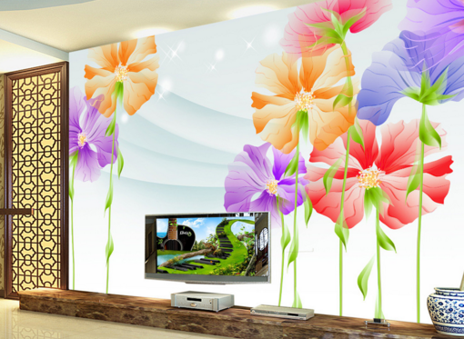 3D Flower Leaves 210 Wallpaper AJ Wallpaper 