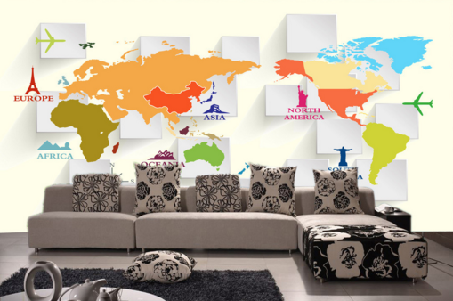 3D Box Map 078 Wallpaper AJ Wallpaper 