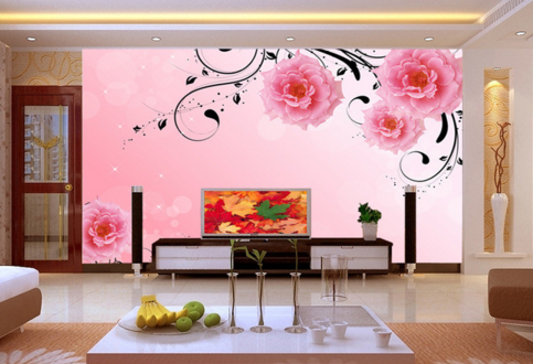 3D Shiny Red Background 032 Wallpaper AJ Wallpaper 