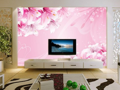 3D Dotted Flower 013 Wallpaper AJ Wallpaper 