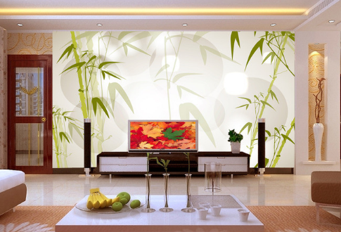 3D Bamboo Shadow 009 Wallpaper AJ Wallpaper 