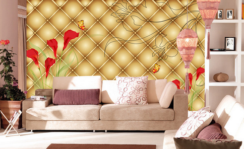 3D Butterfly Flower 007 Wallpaper AJ Wallpaper 