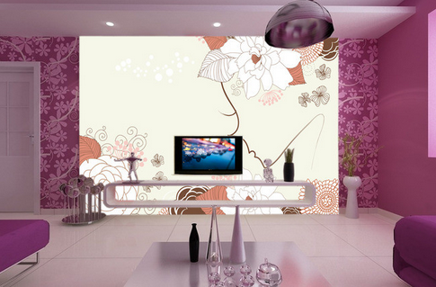 3D Line Flower 002 Wallpaper AJ Wallpaper 