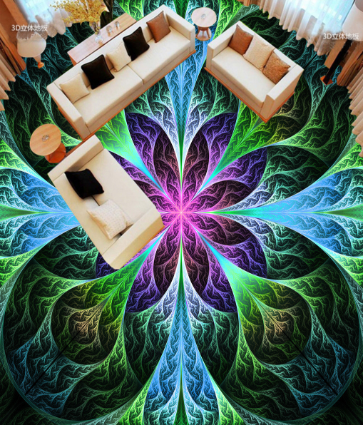 3D Cool Flowers 032 Floor Mural Wallpaper AJ Wallpaper 2 