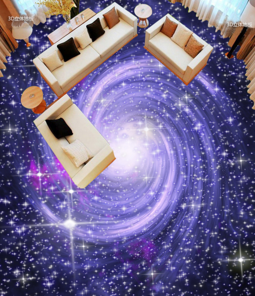 3D Starry Vortex 024 Floor Mural Wallpaper AJ Wallpaper 2 