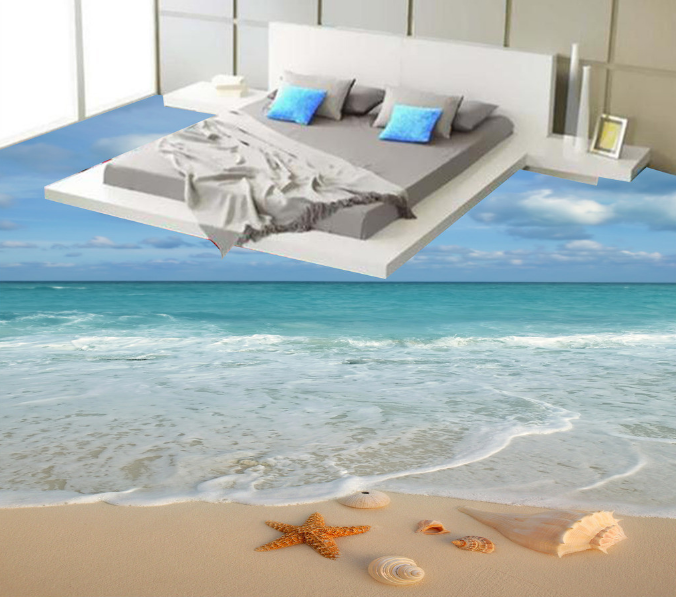 3D Slow Sea Breezeh 203 Floor Mural Wallpaper AJ Wallpaper 2 