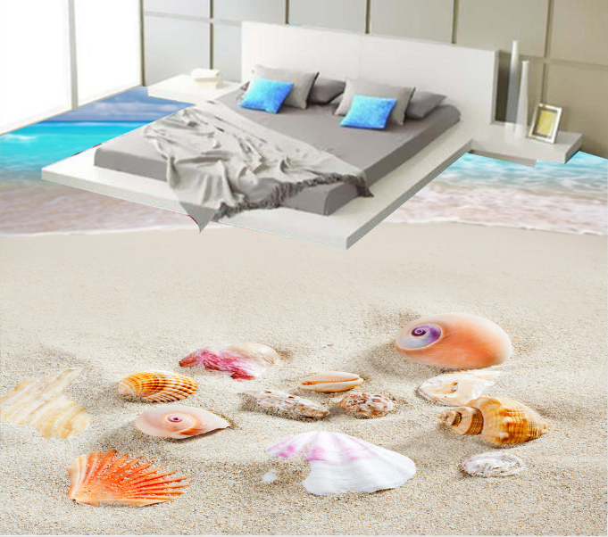 3D Sandy Beach 206 Floor Mural Wallpaper AJ Wallpaper 2 
