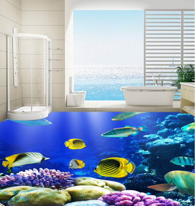 3D Deep-Sea Fish 131 Floor Mural Wallpaper AJ Wallpaper 2 