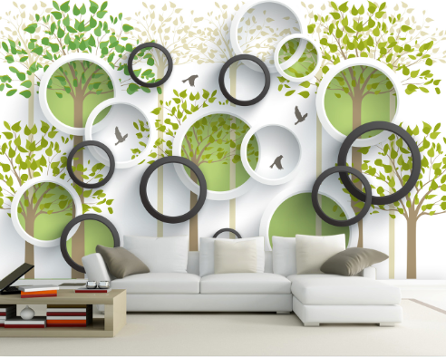 3D Tree Pattern 207 Wallpaper AJ Wallpaper 