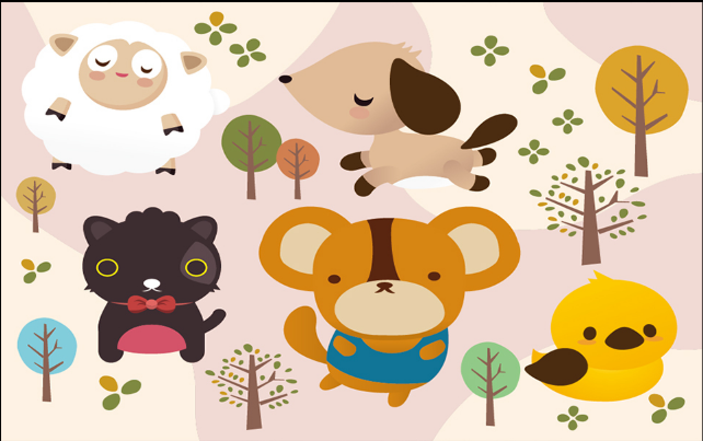 3D Pretty Cute Animals Wallpaper AJ Wallpaper 