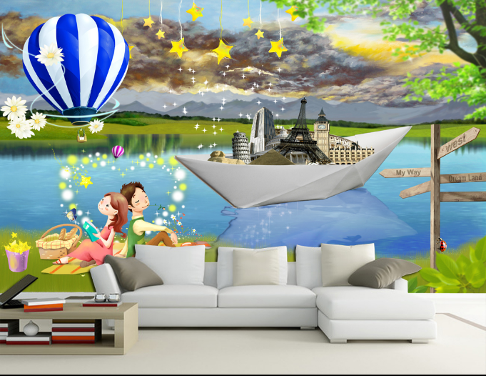 3D Ship Carrying Tourist Destinations Wallpaper AJ Wallpaper 1 