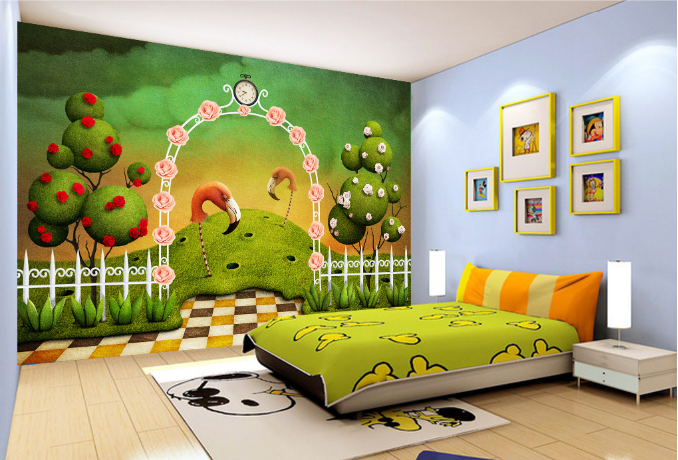 3D Grassland Animals Paradise Wallpaper AJ Wallpaper 