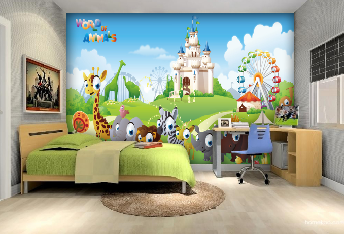 3D Grassland Animals Wallpaper AJ Wallpaper 