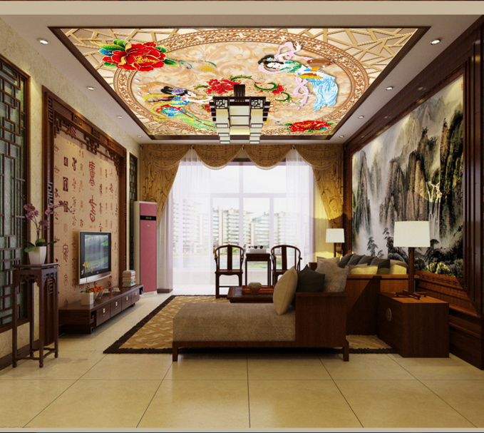 Round Flower Woman 267 Wallpaper AJ Wallpaper 