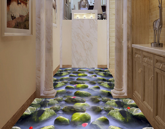 3D Petals Fly 158 Floor Mural Wallpaper AJ Wallpaper 2 