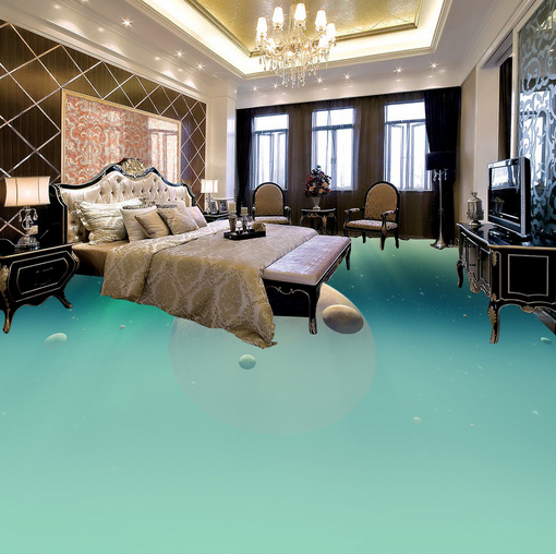 3D Moon 076 Floor Mural Wallpaper AJ Wallpaper 2 