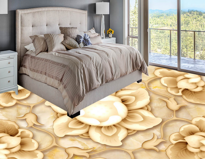 3D Flower In Flower 1032 Floor Mural Wallpaper AJ Wallpaper 2 