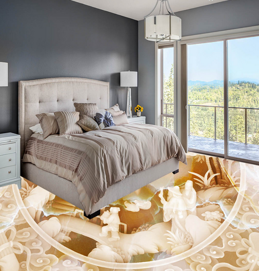 3D Small House 097 Floor Mural Wallpaper AJ Wallpaper 2 