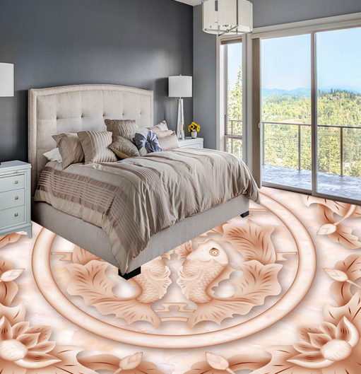 3D Pretty Flower 100 Floor Mural Wallpaper AJ Wallpaper 2 