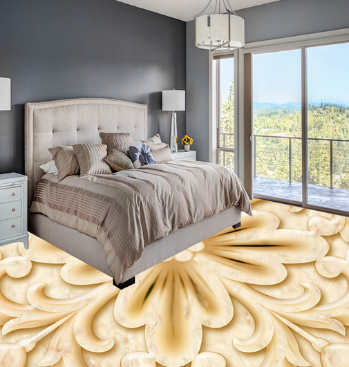 3D Gold Bottom 095 Floor Mural Wallpaper AJ Wallpaper 2 