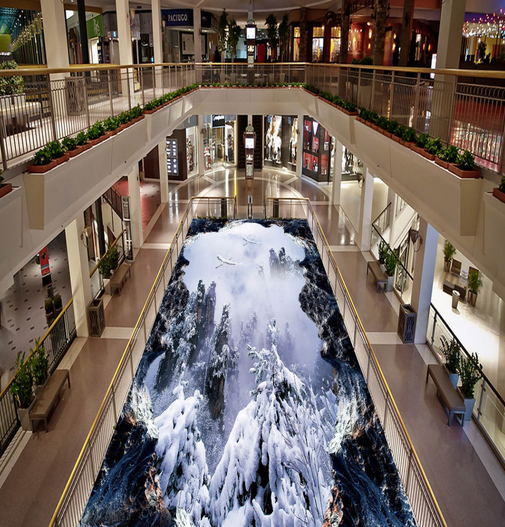 3D Snowy Days 081 Floor Mural Wallpaper AJ Wallpaper 2 