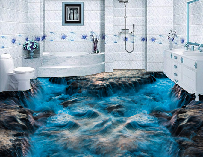 3D The Sea 086 Floor Mural Wallpaper AJ Wallpaper 2 