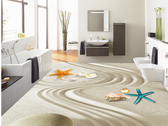 3D Beach Paintingh 041 Floor Mural Wallpaper AJ Wallpaper 2 