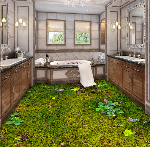 3D Meadow 053 Floor Mural Wallpaper AJ Wallpaper 2 