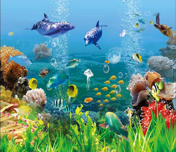 Seabed Fish And Dolphin 56 Wallpaper AJ Wallpaper 1 