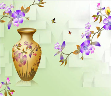 Elegant Vase With Purple Flower 4 Wallpaper AJ Wallpaper 1 