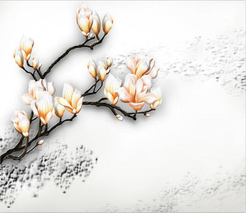 White Peach Flower 445 Wallpaper AJ Wallpaper 1 