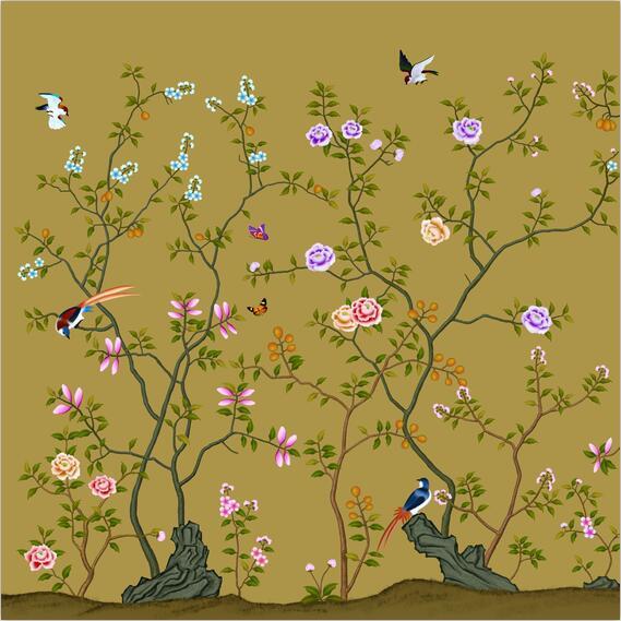 3D flower Tree Bird decals Wallpaper AJ Wallpaper 1 