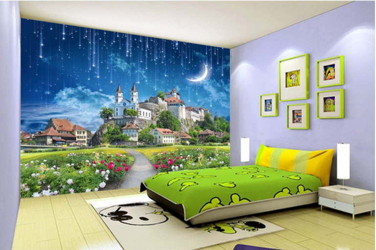 3D Castle Garden 243 Wallpaper AJ Wallpaper 