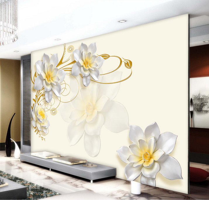 3D Flower Relief 166 Wallpaper AJ Wallpaper 
