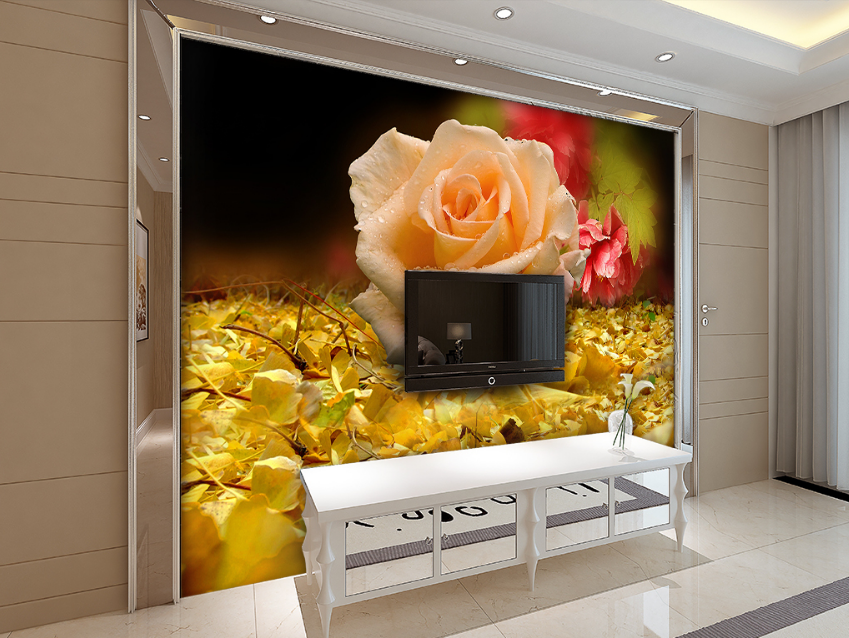 3D Rose Flower 078 Wallpaper AJ Wallpaper 
