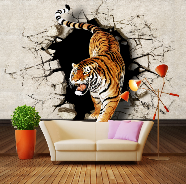 3D The Mighty Tiger 066 Wallpaper AJ Wallpaper 