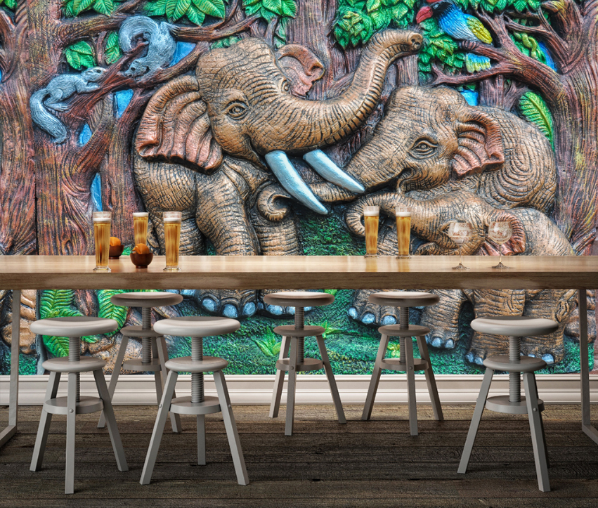 3D Elephant Tooth 570 Wallpaper AJ Wallpaper 